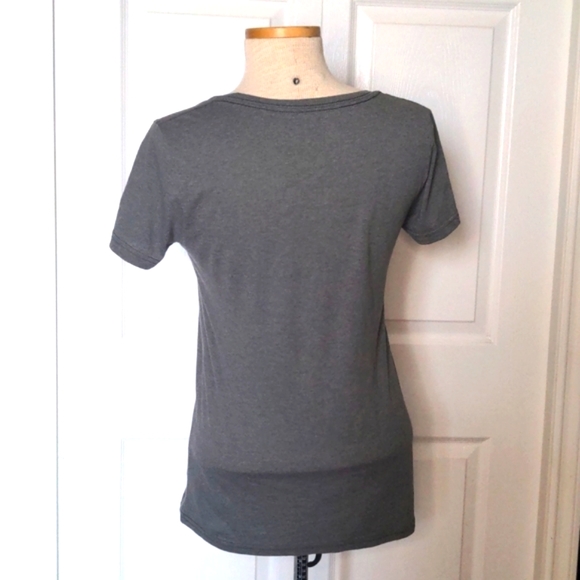 Born Disney Raised Disney Grey T Shirt with Red Sparkly Text - Picture 2 of 8